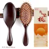 Peine de masaje para el cuero cabelludo de sándalo, placa grande, peine con cojín de aire, peine con bolsa de aire, cuidado de la cabeza del peine, peine de madera antiestático para el cabello, peine de meridianos
