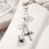 Dulce y Personalizado Exquisito Perla de Imitación Corazón Calado Estrella Alas de Araña Cruz Fresa Lazo Llavero
