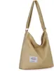 Bolsa de Lona Literaria Transfronteriza Moderna para Mujer Simple de Gran Capacidad Portátil para Hombro Cruzada Tote Personalizada Bolsa León Ling