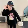 Camiseta de Manga Larga para Niña 2026 Nuevo Top de Otoño Infantil 100% Algodón Conjunto de Otoño para Niños Mayores Camiseta Básica de Cuello Redondo