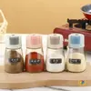 Frasco de Vidrio para Condimentos con Control de Presión para Medir Sal, Botella de Condimento, Frasco de Sal MSG, Dispensador de Sal Medidor de Cocina para el Hogar