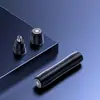 Recortador de vello nasal eléctrico dos en uno, recargable, para limpieza nasal, tijeras para depilar la nariz, afeitado de vello nasal femenino.