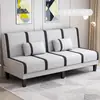 Sofá cama plegable doble uso doble tres personas multifuncional simple habitación de alquiler dormitorio sala de estar perezosa sofá de tela
