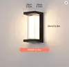 Luz de Pared Led para Exteriores Impermeable Minimalista Moderna Luz para Pared Exterior Jardín Doble PC Alto Brillo Resistente a la Humedad