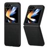 Adecuado para Funda de Teléfono Móvil Samsung Zflip6 Cuero Genuino Piel de Cordero Cuero Liso Ultrafina Anticaída Flip534 Funda Protectora Funda de Cuero