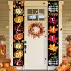 Parejas Colgantes de Cosecha de Acción de Gracias de Otoño con Diseños de Espantapájaros, Hoja de Arce, Girasol y Calabaza para Decoraciones de Fiesta de Exportación