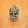 Colgante de calavera de cobre blanco retro envejecido alternativa deseo lascivo mujeres desnudas accesorios para hombre colgante de llave de mochila escolar