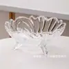 Prato de Frutas de Cristal Único Jiayuan Prato Criativo para Lanches de Frutas Secas Prato de Frutas de Vidro Doméstico Presente de Promoção para Eventos Corporativos