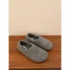 Primeiro Encontro Ji Birkenstock de Pelúcia com Sola Grossa Sapatos Peludos Quentes Sapatos de Algodão Femininos 2026 Outono/Inverno Novo Versátil Birkenstock