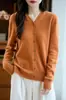 Cárdigan con capucha de punto premium transfronterizo 100% lana, sencillo y pulcro, adecuado tanto para llevar solo como en capas, ropa casual de primavera y otoño