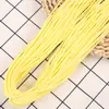Cuerda tejida de poliéster-algodón de 3 mm en varios colores, disponible en stock, para manualidades DIY, cordones redondos, accesorios de ropa y cordones para pants y sudaderas
