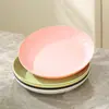 Platos Sencillos para Comer en Casa, Platos Redondos de Plástico para Frutas y Snacks, Platos para Postres y Pasteles al por Mayor