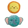 Almofada redonda fofa de leão e elefante transfronteiriça, travesseiro de pelúcia macio, brinquedo de decoração para sofá infantil, em estoque para atacado