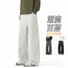 Pantalones casuales de corte estrecho e inclinado para hombre y mujer, con un moderno diseño de remaches, versátiles para el otoño, corte holgado, talla grande, estilo high-street, pantalones de pierna recta