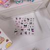Stickers de dibujos animados de alto valor gran colección de stickers decorativos de tarjetas goo súper lindos estudiante escritorio pluma transparente impermeable
