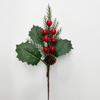 Simulação de inserção de agulhas de pinheiro de Natal Ramos de agulhas de pinheiro Decorações de Natal Inserção de frutas de Natal Inserção de Natal Galho único