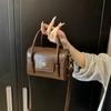 Bolsa Bolsa Bolsa Feminina Outono 2024 High-end Moda Textura Ombro Crossbody Pequena Bolsa Quadrada