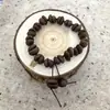 2026 Novo Pulseira de Contas Cabeça de Gato com Grãos de Café para Meninas, Melhores Amigas e Casais, Pulseira Trançada de Design Niche