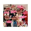 Accesorios para fotos de boda para la novia: tablero KT de mano para decoración de boda, novia posando con un letrero de personaje feliz, pancarta decorativa
