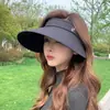 Gorra de Béisbol de Paja de Nuevo Estilo 2026 con Visera Amplia, Protección UV, Protección Solar, Sombrero de Ala Enrollada para Mujer, Sombrero para el Sol