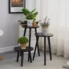 Suporte de Flores para Varanda Moderno Simples para Casa Rack de Armazenamento Sala de Estar de Madeira Suporte para Jiboia Suporte para Vasos de Flores Suporte de Chão para Flores para Varanda