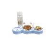 Set de cuencos multiusos para mascotas más vendido transfronterizo con tres cuencos, diseñado para proteger la columna cervical, dispensador automático de agua, cuencos anti-derrame para perros y gatos, accesorios para mascotas