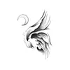 Pegatinas de Tatuaje Herbales Luna Fengyun Impermeables y a Prueba de Sudor de Larga Duración Semi-Permanentes Tatuajes Artificiales Antiguos para Hombres y Mujeres en Brazos y Piernas