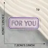 Etiqueta de Bordado Computadorizado Desenho Animado Letras Inglesas Rádio Etiqueta de Tecido Acessórios para Diário Adesivos de Patch DIY Adesivos de Bordado