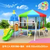 Novo Escorregador Grande de Plástico Personalizado para Creche Equipamento de Playground Combinado para Exterior Playground Comunitário Trampolim Infantil