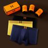 Calzoncillos Boxers Magnéticos para Hombre que Cambian de Color, Estilo Delgado de Algodón Modal, Pantalones Cortos para Hombre, Caja de Regalo