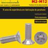 304 aço inoxidável cabeça escareada Plum Groove parafuso anti-roubo M2-M12 / GB2673 cabeça chata ameixa interna parafuso anti-roubo