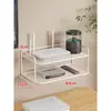 Soporte para Router Soporte de Pared Set sin Taladro Caja de Almacenamiento para Decodificador Módem Óptico Estante WiFi