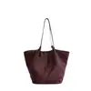 Bolso tote de hombro único retro europeo y americano para mujer, nuevo súper popular 2026, bolso de mano simple, bolso de axila para commuting