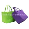Bolsa de Playa EVA Bolsa con Agujeros Moda Viaje Almacenamiento Bolso de Mano Cesta de Verduras Bolsa de EVA con Agujeros Estampada