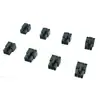 La serie 5557 MX4.2-6P con carcasa de goma negra se puede configurar según los requisitos de dos conectores cuadrados y cuatro redondos, tres redondos.