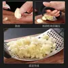 Em estoque Aço Inoxidável Manual Anel Espremedor de Alho Picador de Alho Fabricante de Pasta de Alho Amassador de Alho Colher Cozinha Doméstica Alho Triturado