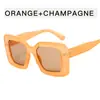 Gafas de sol con montura generosa de moda Gafas de sol con montura gruesa para hombre y mujer europeas y americanas Gafas de sol de moda personalizadas populares transfronterizas