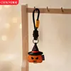 Llavero de Calabaza de Cuero de Dibujos Animados para Halloween Encanto Divertida y Creativa de Fantasma para Bolsos de Halloween Decoraciones de Halloween