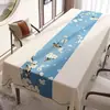Nova Toalha de Mesa Zen Estilo Chinês, Sem Lavagem, Impermeável, à Prova de Óleo, Resistente ao Calor, Capa de Mesa de Jantar de Madeira Sólida em PVC, Tapete para Mesa de Centro de Sala de Estar