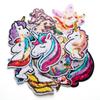 Lentejuela Unicornio Serie Animal Cabeza de Caballo Dibujo Animado Bordado Tela Pegatina Adhesiva Computadora Bordado Pegatina Parche para Agujeros DIY