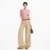 Jeans de Mujer de Moda Nuevos 2026, Corte Holgado, Adelgazantes, Pierna Recta, Teñido Assut, Algodón Puro Vintage, Soporta Dropshipping