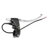 Palanca de Freno de Scooter Eléctrico Tipo No Desmontable Maneta de Freno con Cable Engrosada Todo Aluminio Blanco Palanca de Freno