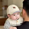 Ins sombrero de bebé lindo estilo coreano primavera y otoño estilo protección solar a prueba de viento sombrero de pico de pato para niños y niñas niños al aire libre invierno gorra de béisbol