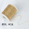 Cadena de O-ring para aspiradora, cadena cruzada, cadena para joyería DIY, cadena de emparejamiento, rollo completo de metro, cadena hecha a mano con color duradero, chapada, collar de cadena, accesorios de joyería