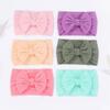 Diadema Elástica de Nylon Tejida a Mano de Color Sólido con Lazo de Ala Ancha para Niños, Amazon Europeo y Americano Transfronterizo, Accesorios para el Cabello Infantil 228
