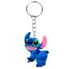 Llavero de Stitch Azul Colgante para Coche Accesorios Llavero de Mochila Escolar DIY Dibujo Animado Colgante Pequeño Colgante Venta al por Mayor