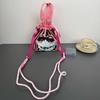 Bolso Cruzado, Versátil Nuevo Patrón de Dibujos Animados de Nicho, Lindo Bolso para el Almuerzo, Bolso Cubo Portátil con Cordón, Bolso de Axila