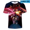 Camiseta de manga corta con estampado digital 3D de Blade de anime japonés de tendencia transfronteriza para niños