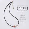 Collar con Diseño de Nube de Flor de Resina Roja Natural, Nueva Cadena para Clavícula de Flor de Durazno de Buena Suerte Estilo Chino, Venta al por Mayor de Joyería de Alta Gama
