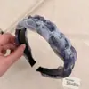 Diadema Trenzada de Malla Super Hada Sensación de Alta Gama Diadema Trenzada Pequeña con Cuentas Florales Pinza para el Cabello Superior de Calavera Presionando el Cabello Adorno para el Cabello